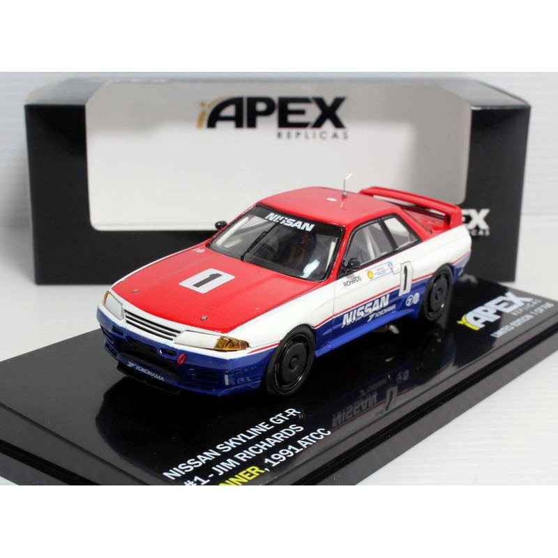 【M.A.S.H】[絕版品特價 ]Apex 1/43 Nissan GT-R R32 #1 ATCC 1991 冠軍 | 蝦皮購物
