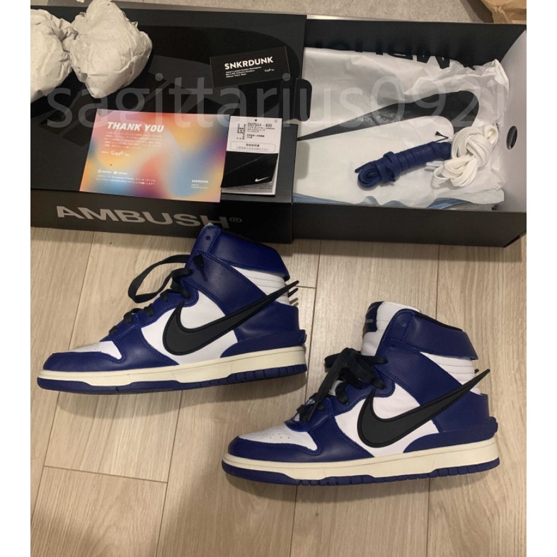 Ambush x Nike Dunk High Deep Royal 26cm 中古球鞋日本直送球鞋預購