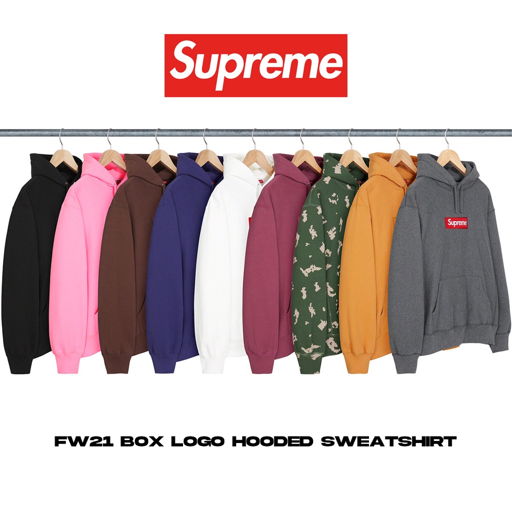 代購Supreme FW21 Week16 Box Logo Hooded Sweatshirt 帽Tee | 蝦皮購物