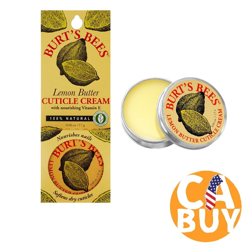 《加州BUY》Burt's Bees Lemon Butter Cuticle Cream指甲修護霜 指甲保養 指緣保養 蝦皮購物
