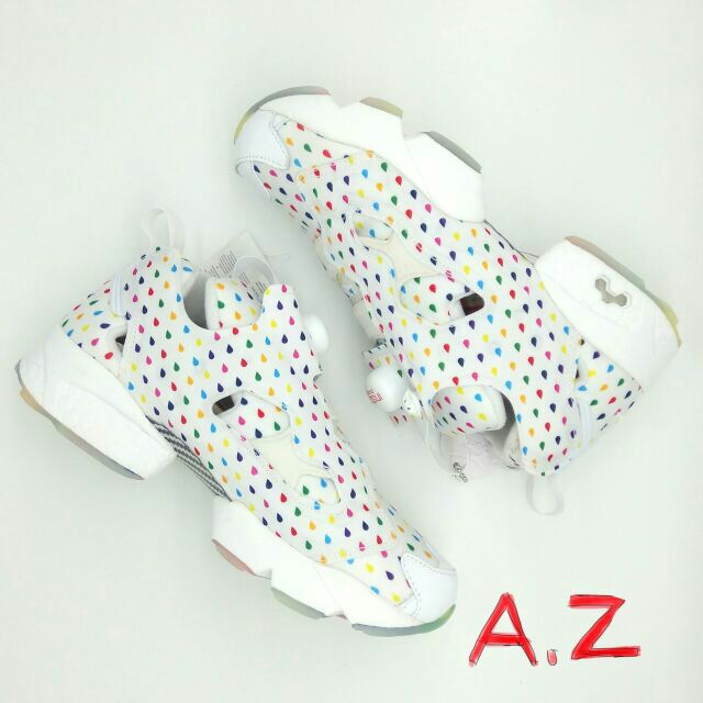 A&Z(預購區)Reebok Insta Pump Fury OG Rain Drop White V68678 彩虹