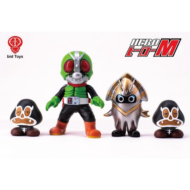 bid Toys Hero-M 完成品フィギュア Bid Toys 假面騎士Hero-M 戰鬥套裝組含邪惡組織三人組.玩具王國