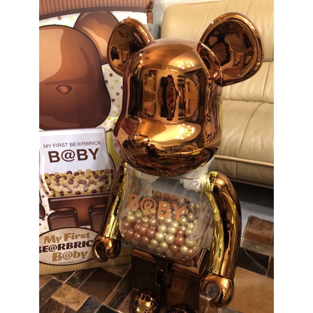 MY FIRST BE@RBRICK B@BY Steampunk 1000％ 千秋古銅金咖啡金bearbrick