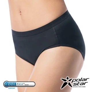 PolarStar 女 coolmax 涼感纖維 排汗快乾三角內褲 黑 P10169