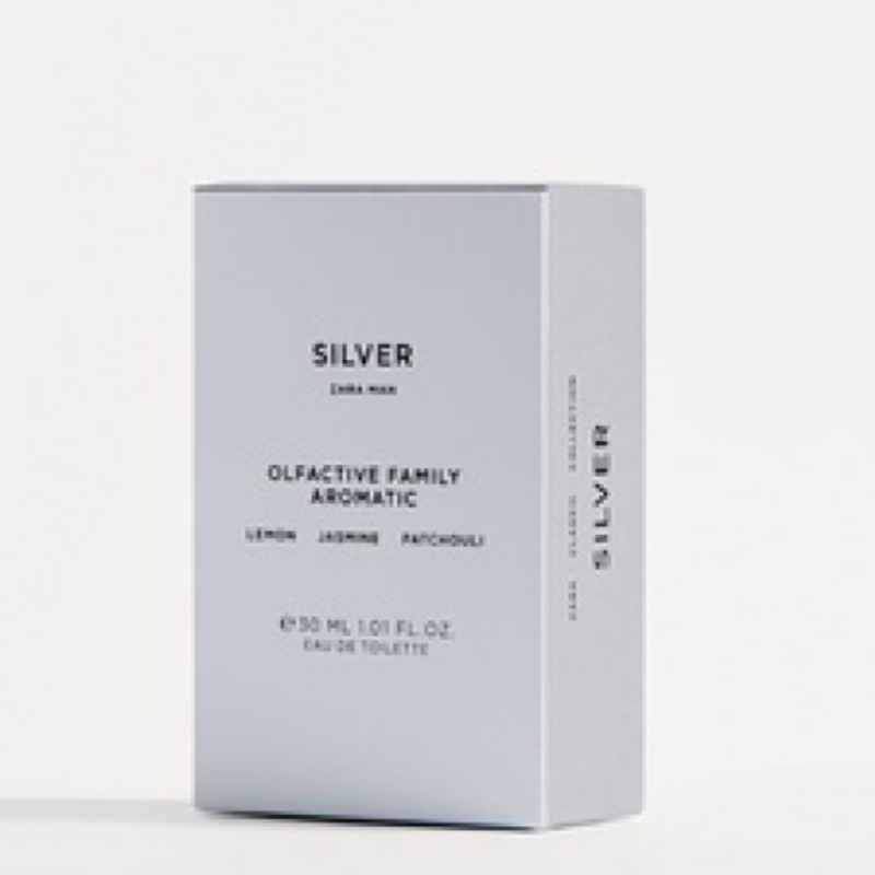 💙🧍🏻Zara Silver Man Perfume 男性淡香水木質檀香胡椒木男香