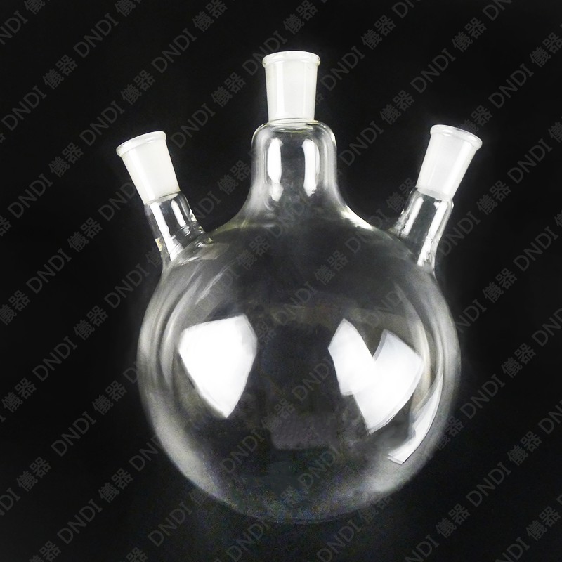 【DNDI儀器】三口磨砂燒瓶 2L~5L 磨口24/40『含稅附發票』實驗室器材 平底 圓底燒瓶 蒸餾燒瓶 | 蝦皮購物