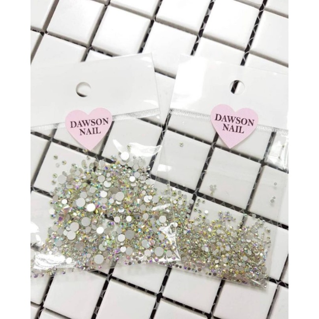 Dawson nail 大森美甲 綜合 平底 白鑽 彩鑽 美甲 素材 蝦皮購物