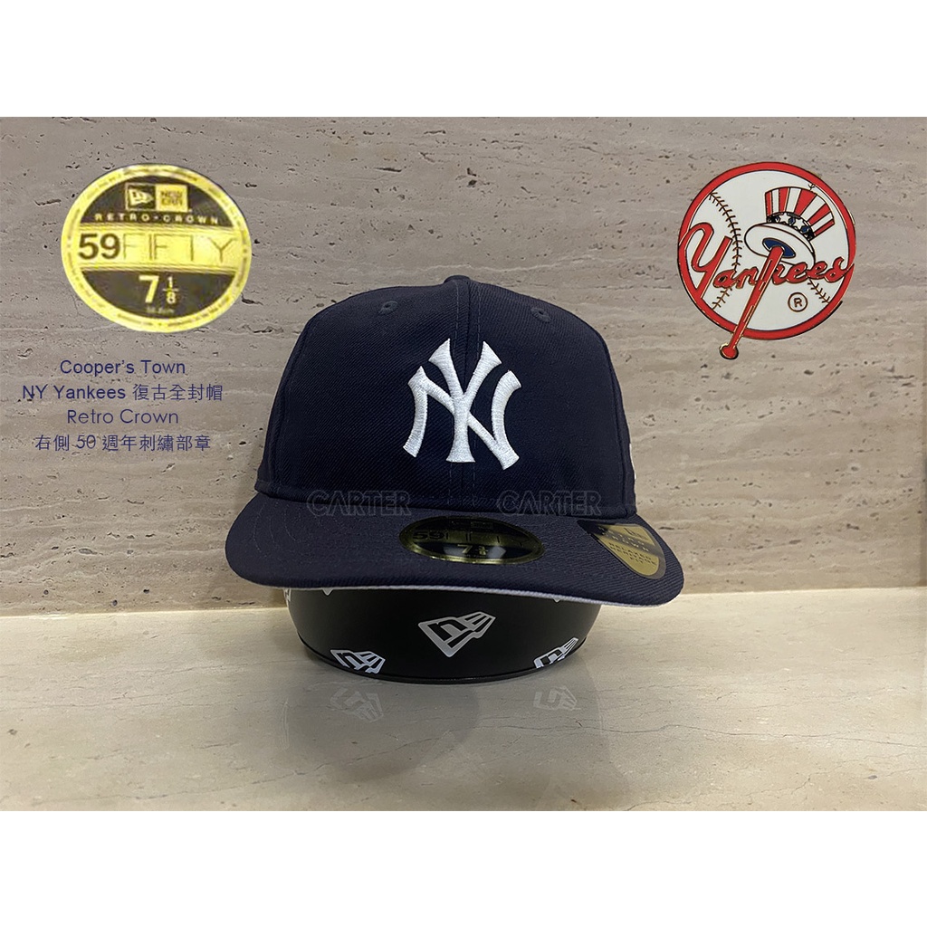 New Era x MLB NY Yankees Retro Crown 59Fifty 深藍色紐約洋基隊復古帽型全封帽