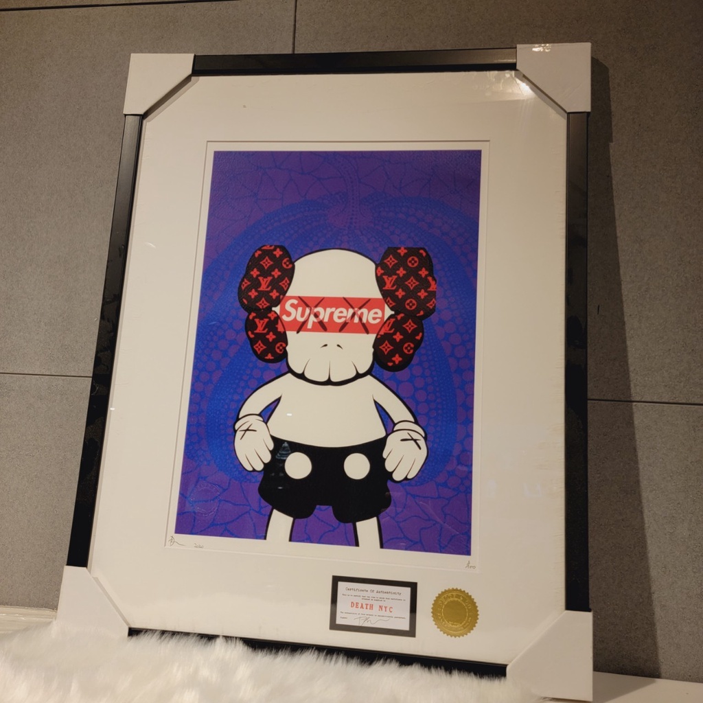 限量🎀 LV 草間彌生 紫色南瓜 KAWS SUPREME 翻玩 ｜DEATH NYC｜含框✨現貨○正品✨