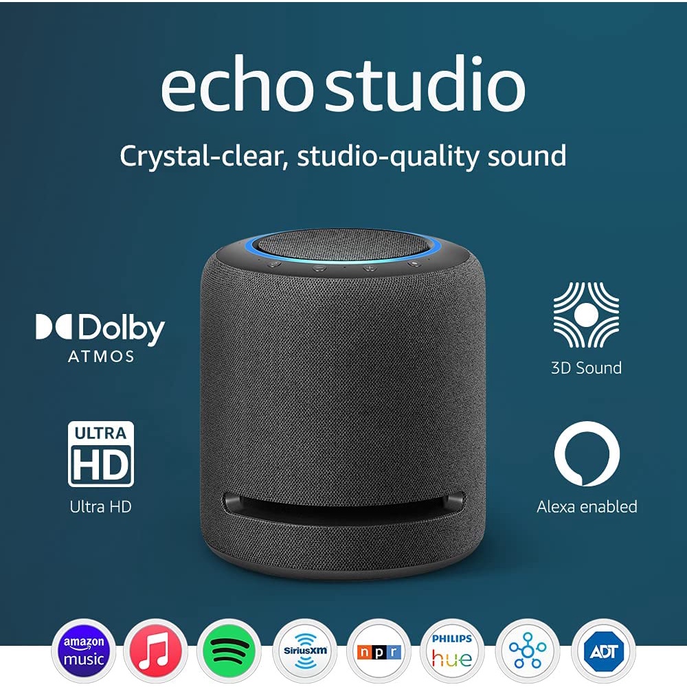 蝦米美日】全新美日原裝Amazon Echo Studio 3D 音效智慧音箱高保真