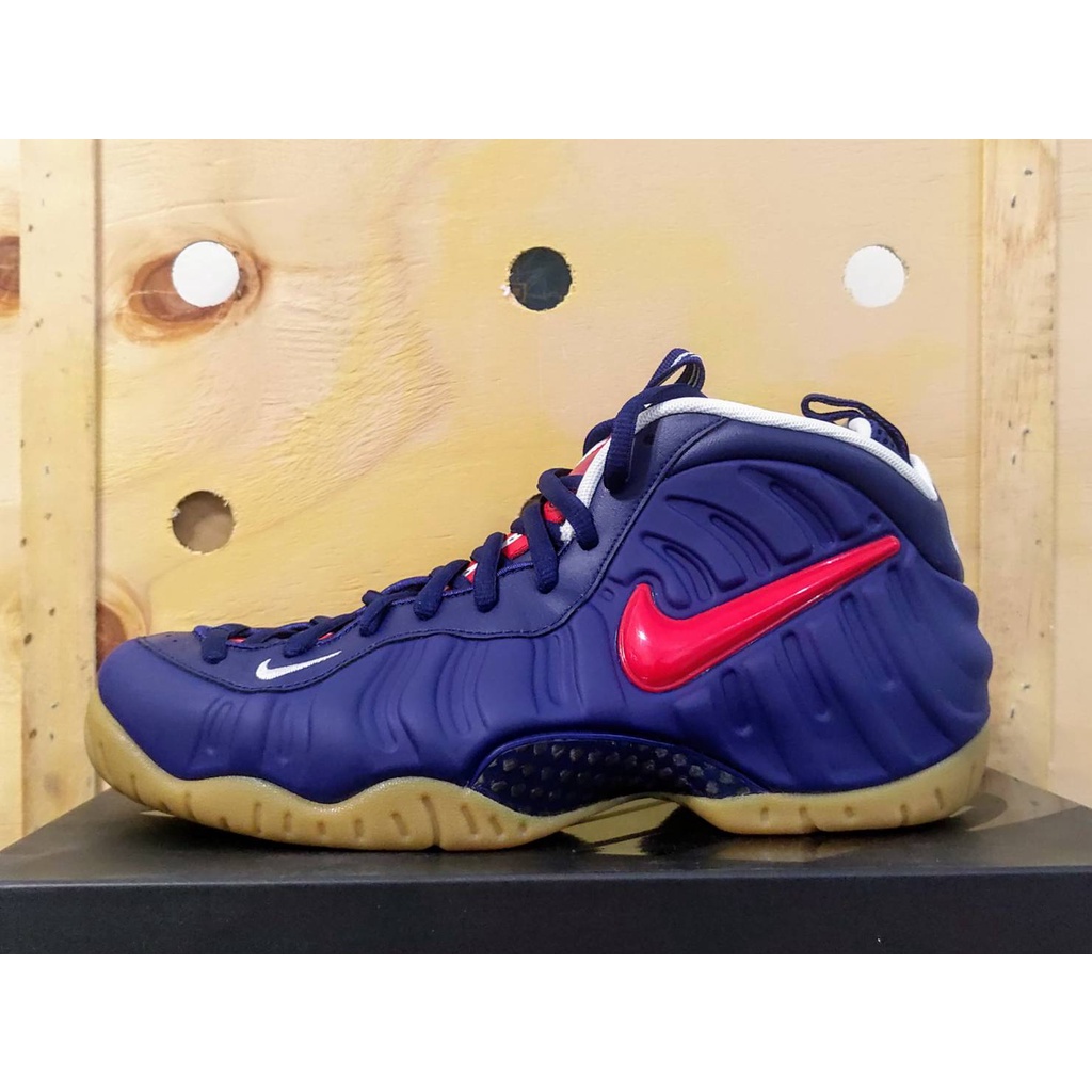 Nike Air Foamposite Pro 太空鞋 藍紅 籃球鞋 CJ0325-400 US8.5(26.5cm)