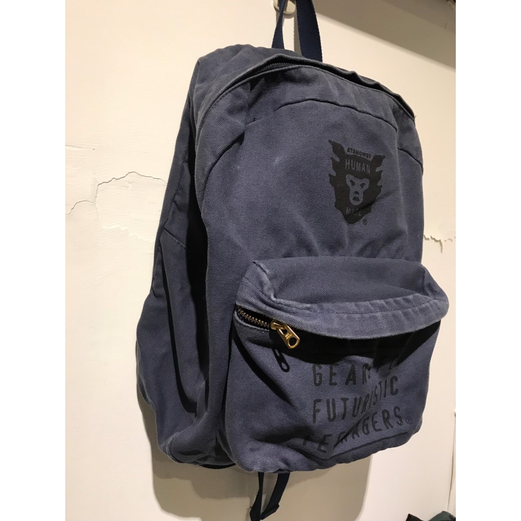 HUMAN MADE CANVAS BACK PACK 17SS 帆布後背包nigo | 蝦皮購物