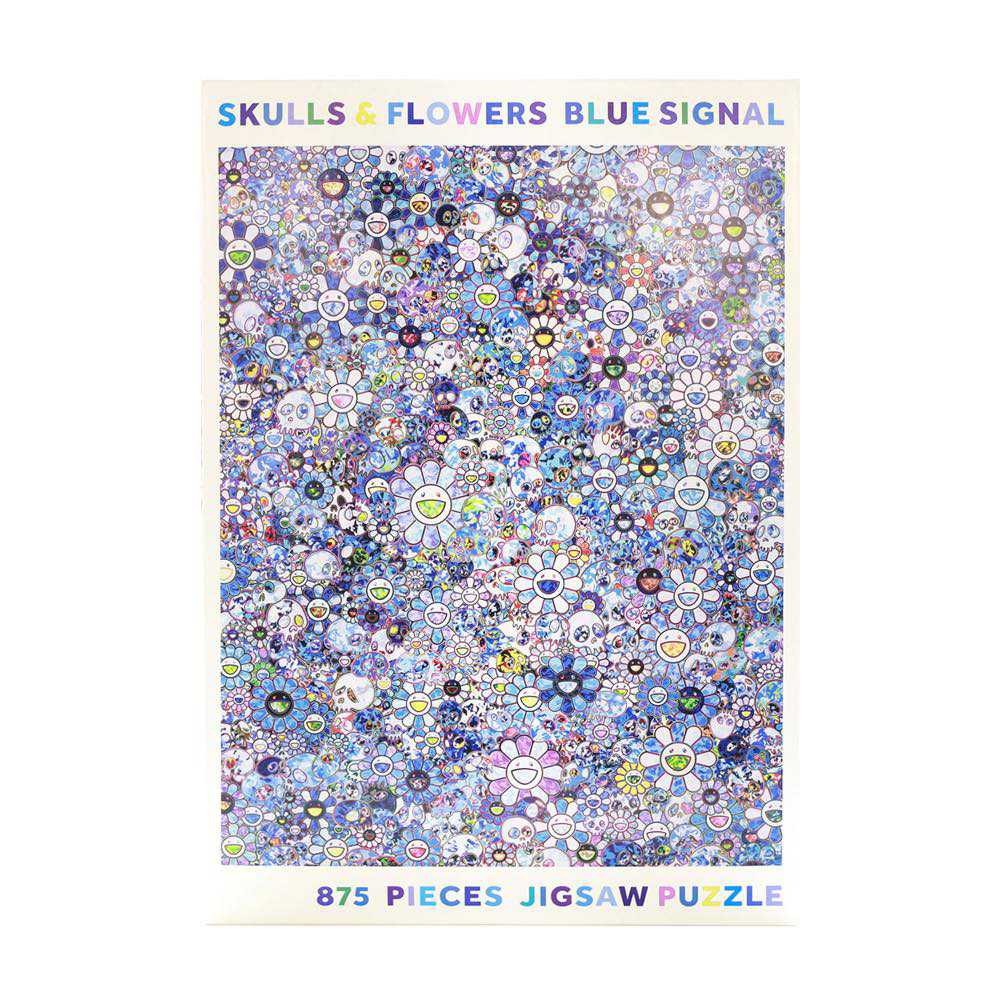 現貨】Eason日潮代購**村上隆SKULLS & FLOWERS BLUE SIGNAL 拼圖| 蝦皮購物