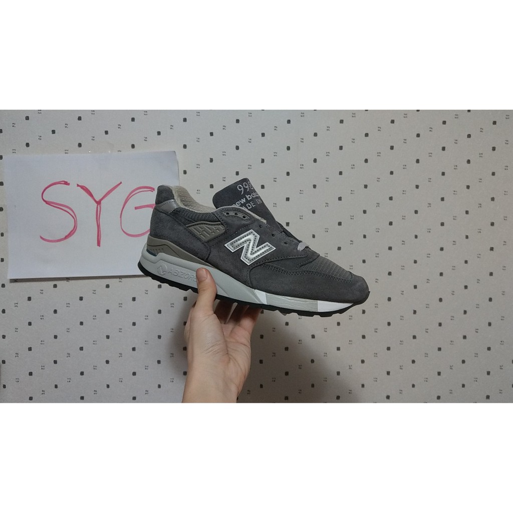 [SYG] New Balance 998 us8.5B=25.5cm 鐵灰狼灰 美製 W998CH 997 999