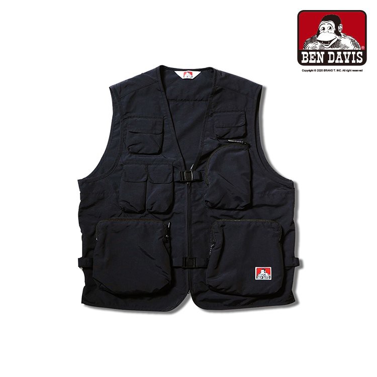 Geometry】Ben Davis 日線新款SUPPLEX VEST 口袋防潑水工裝背心軍裝