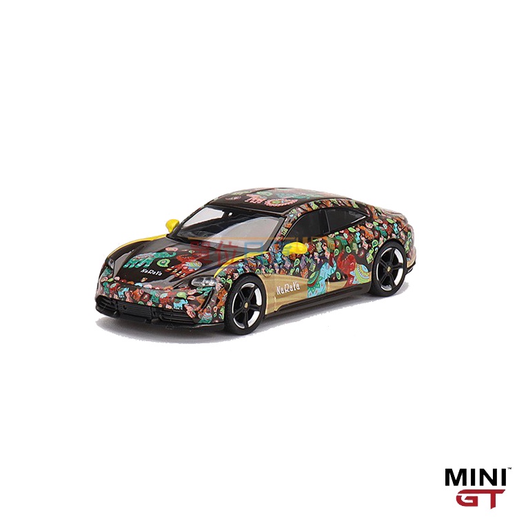 單位日貨』MINI GT 1/64 Porsche Taycan Turbo S NaRaYa 泰國限定#399