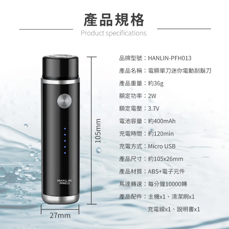 36 克的自由:HANLIN PFH013 讓你的鬍子,不再被行李箱綁架