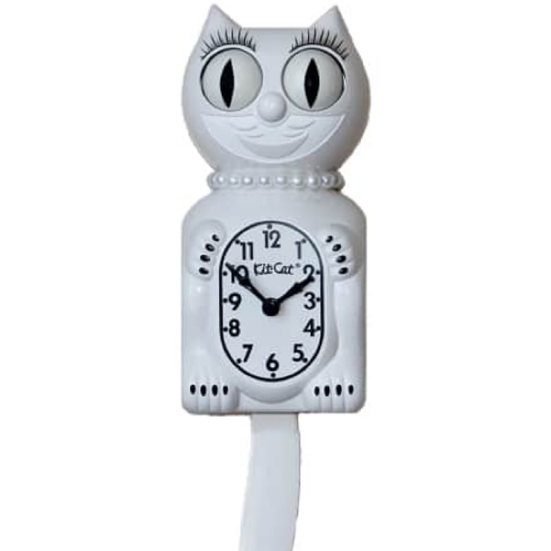 美國 KitKat Clock 貓咪時鐘 White 蝦皮購物