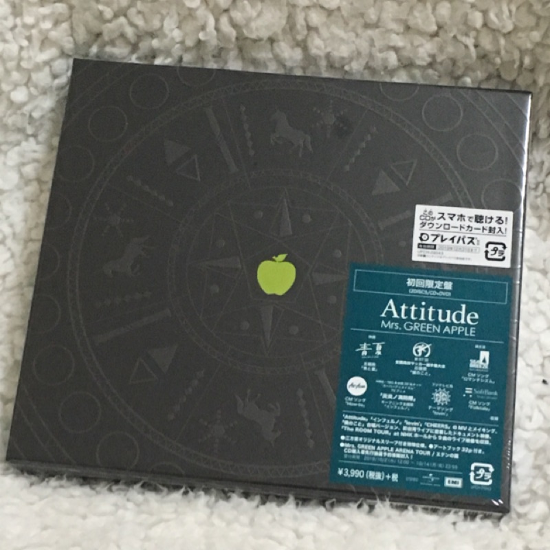 Mrs. GREEN APPLE《Attitude》初回限定日盤| 蝦皮購物