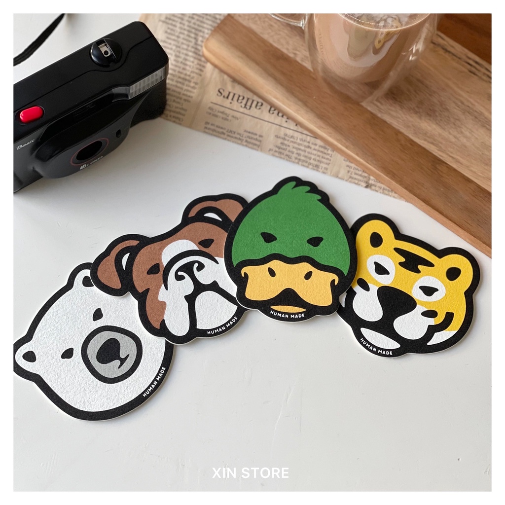 Xin Store Human Made Animal Felt Coaster