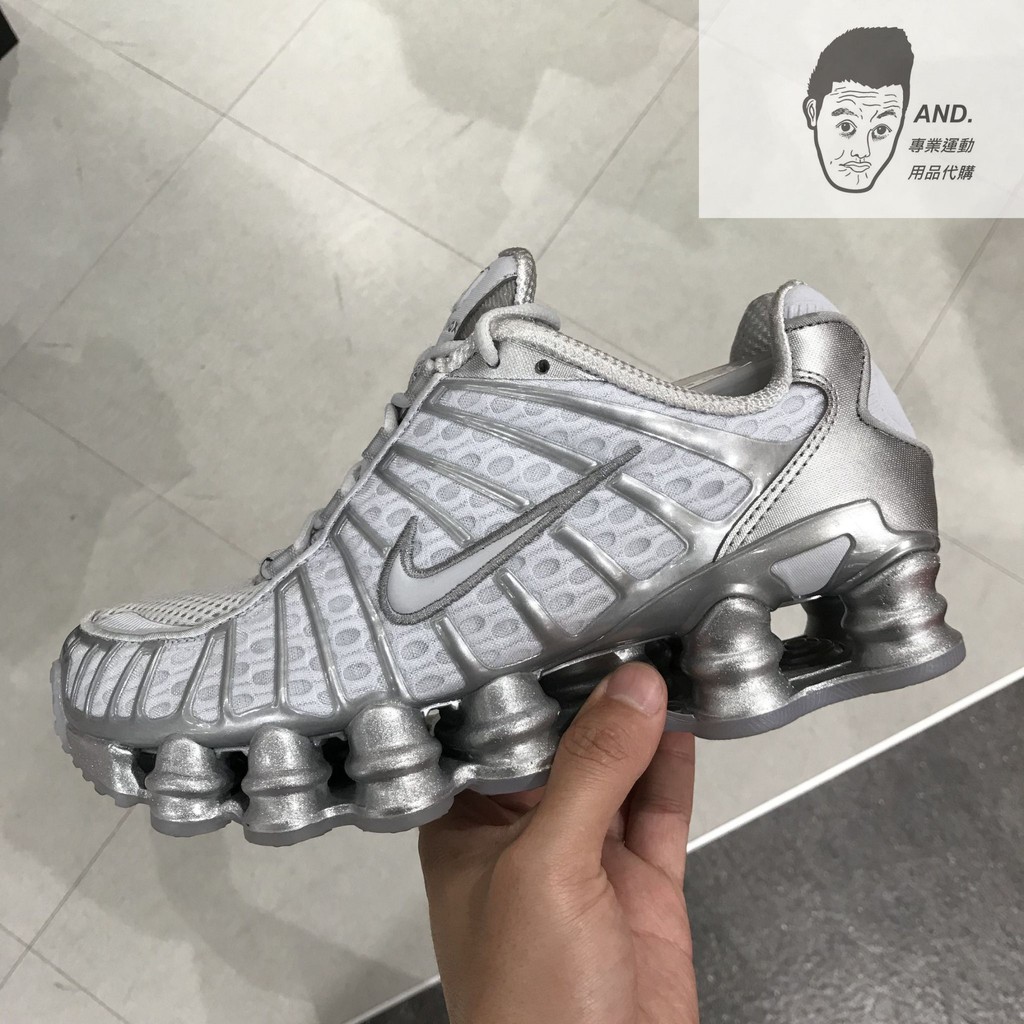 AND.】NIKE WMNS SHOX TL 金屬灰穿搭休閒復古彈簧鞋女款AR3566-003 