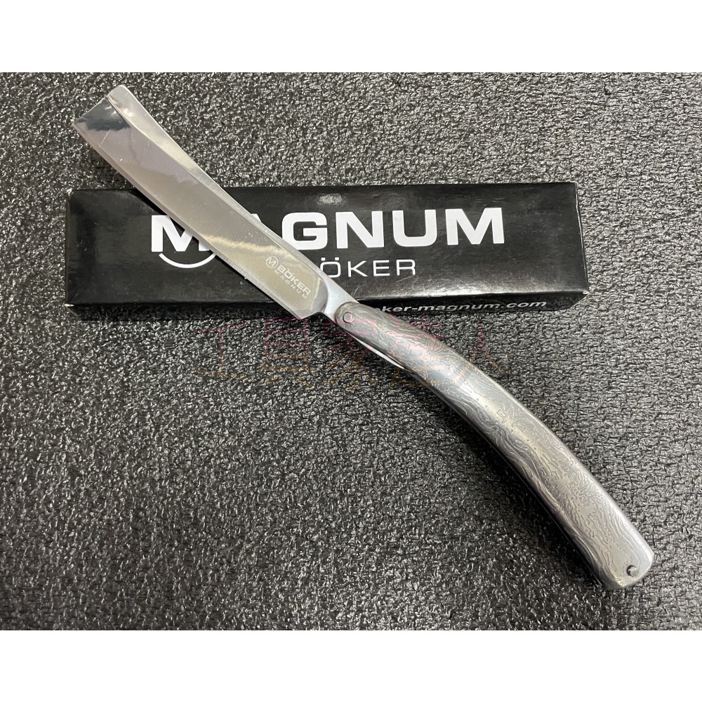 「工具家達人」 BOKER MAGNUM FLEET STREET RAZOR-剃刀 剃刀 厚 剃頭刀 折刀 | 蝦皮購物
