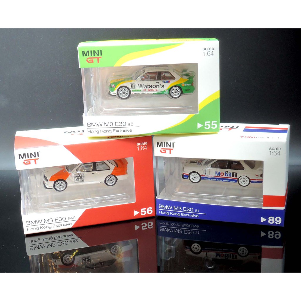 M.A.S.H】現貨特價Mini GT 1/64 M3 E30 賽道塗裝香港限定版3款可選附