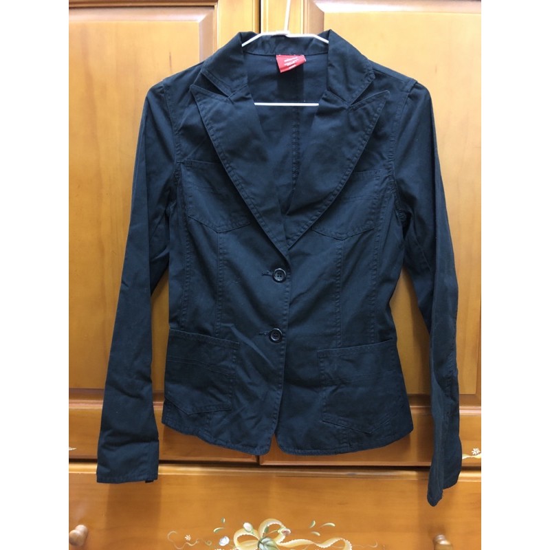 日本品牌slang 女黑色西裝外套| 蝦皮購物
