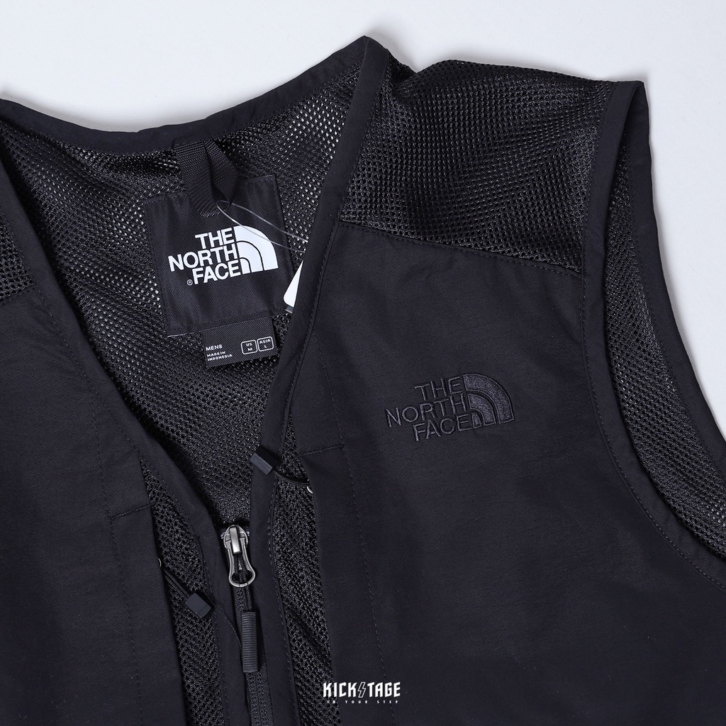 The North Face HERITAGE VEST 黑軍綠多口袋釣魚背心工裝背心