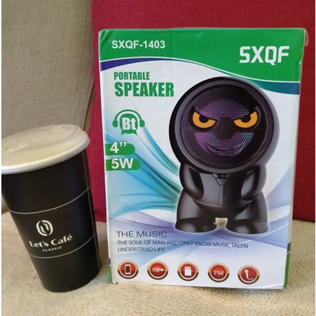 【現貨】 SXQF-1403 新款卡通機器人無線藍牙音響 麥克風 LED 立體聲 無線藍牙喇叭 藍芽喇叭藍芽音箱藍芽音響 | 蝦皮購物