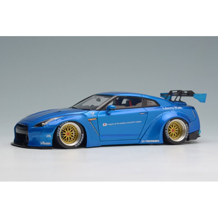 【傑作坊】Make up 1/43 LB★WORKS R35 GT-R(LB004D)糖果藍 | 蝦皮購物