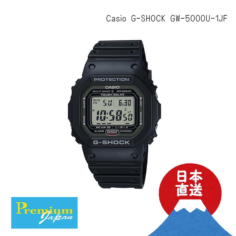 日本直送CASIO 卡西歐G-SHOCK GW-5000U-1JF 20 ATM防水太陽能電波日本