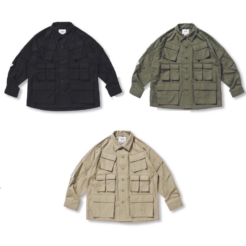 WTAPS 20AW MODULAR LS RIPSTOP 十袋軍襯軍綠L 全新現貨| 蝦皮購物