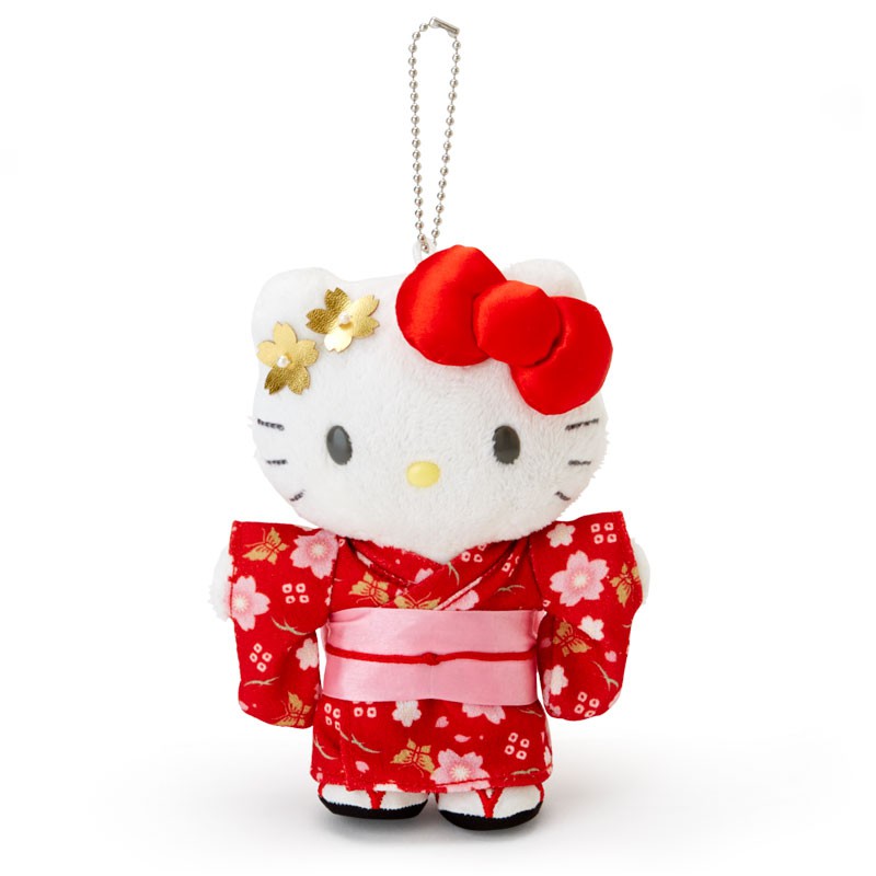 長腿hello kitty玩偶吊飾 灰天使 main image 1