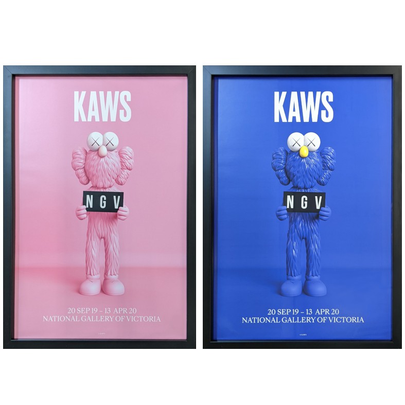 KAWS BFF Poster 海報含框兩款【多納藝術商店donnaartshop】 | 蝦皮購物