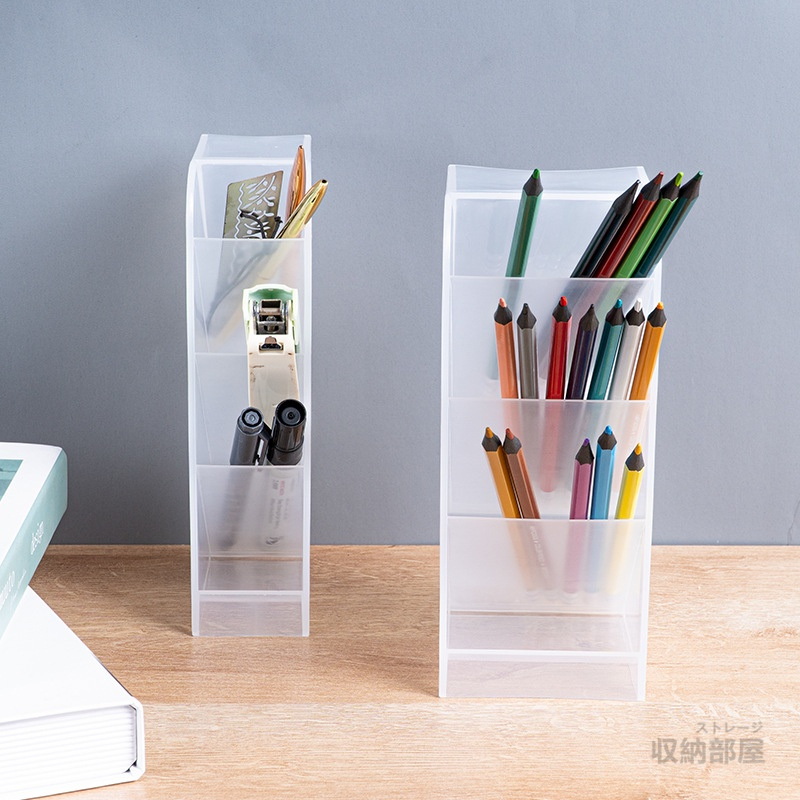 台灣現貨 透明文具筆筒 磨砂筆筒 磨砂透明收納盒 文具盒 筆筒 置物盒 多功能收納盒 美妝收納 圓筒 收納部屋 | 蝦皮購物