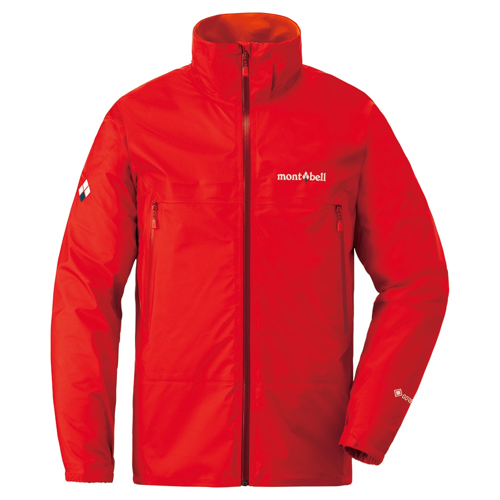 ◇438 良品 モンベル フレネイパーカ マウンテン 登山 ゴアテックス 赤