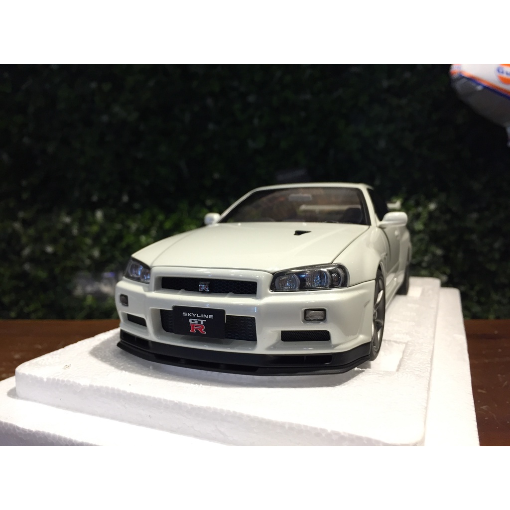 per AUTOART per Nissan per Skyline per GT-R per (R34) per V-Spec II con per BBS LM Ruote Viola Mezzanotte 1:18 Auto Pre-Built Model