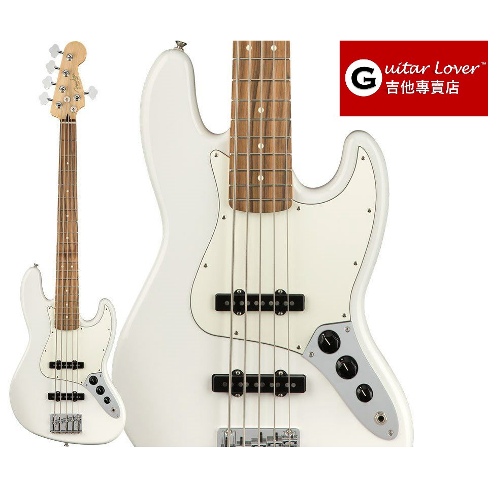 Fender Player Series JAZZ BASS V Polar White 北極白墨廠| 蝦皮購物