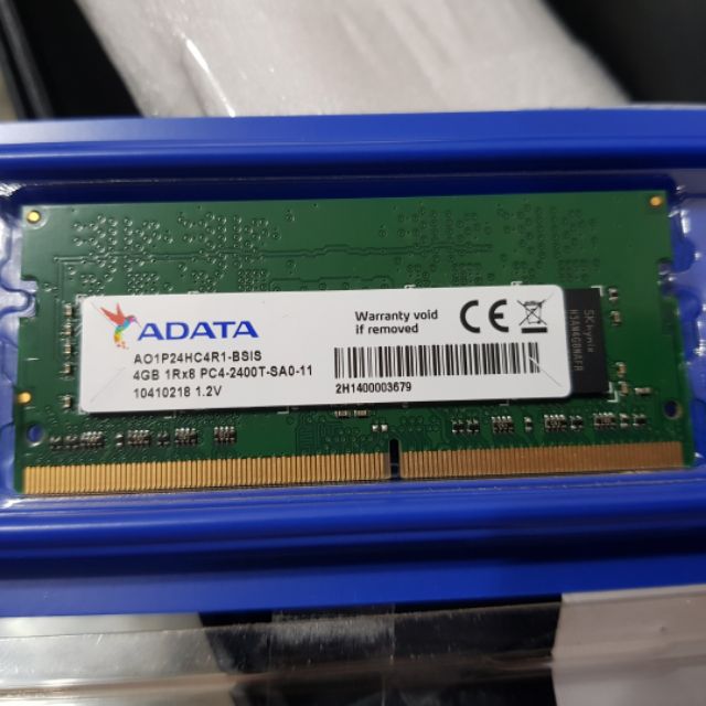 ADATA 威剛DDR4 2400 4GB 4G PC4-2400T 筆記型電腦筆電記憶體| 蝦皮購物