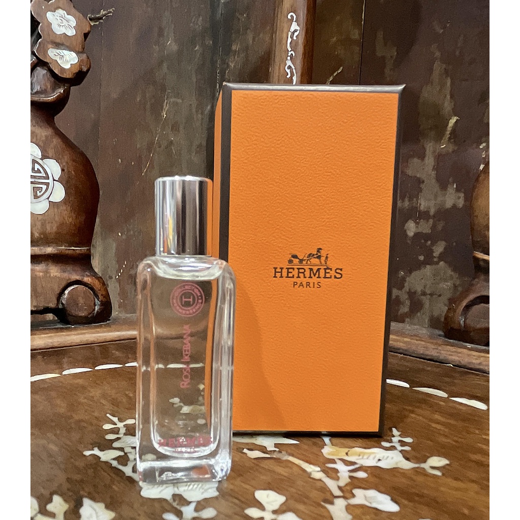 全新名牌商品】HERMES 愛馬仕Rose Ikebana 玫瑰花道淡香水7.5ml | 蝦皮購物