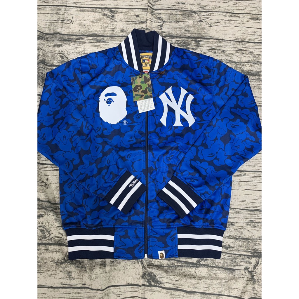 Bape x mitchell store and ness yankees