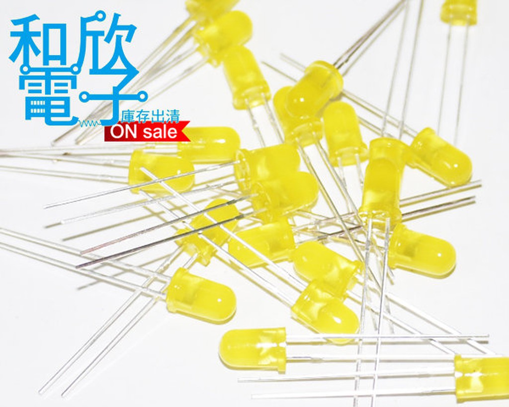 【和欣電子】ytl Ba50 Hy213 黃 圓形 5mm Led 10pcs 蝦皮購物 
