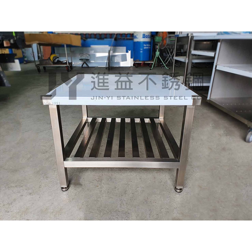 辰裕不銹鋼二館｜ 工作桌 二層工作台 不銹鋼桌 料理桌 切菜桌 工作台 料理台 工作車 流理台 切菜台 二層收納桌 | 蝦皮購物