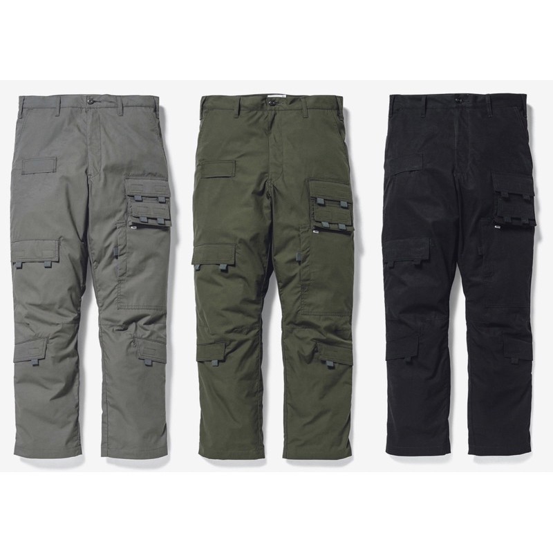 WTAPS 20AW MODULAR / TROUSERS / COTTON. WEATHER 多口袋軍裝工作長褲