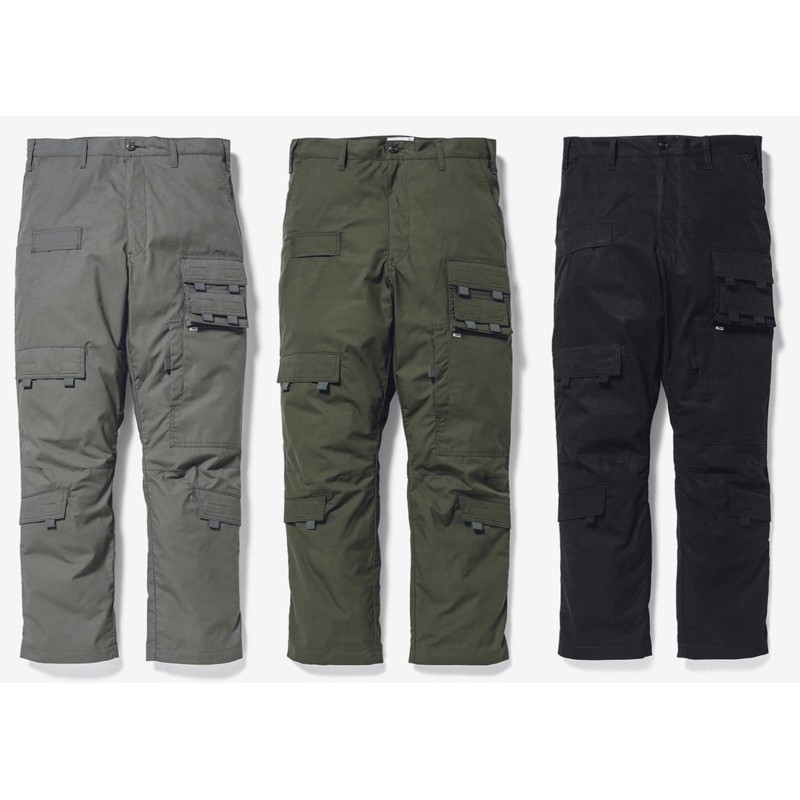 WTAPS 20AW MODULAR / TROUSERS / COTTON. WEATHER 多口袋 軍裝 工作長褲