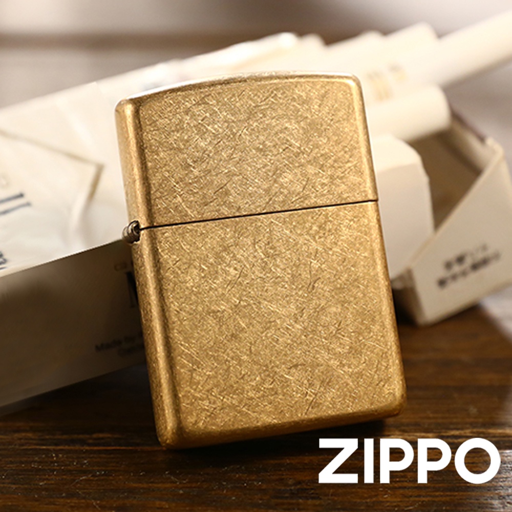 ZIPPO 金色黃銅花紗(加厚版)防風打Armor加厚版官方正版現貨限量禮物