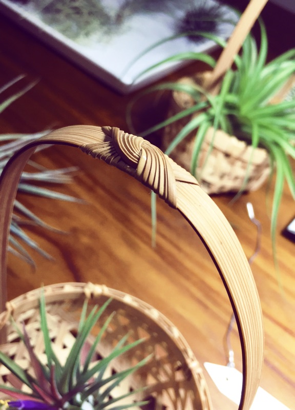 Thread 樣專用 竹籃子？ 竹製物 2 點 花器 古美術（鹿港師傅手工