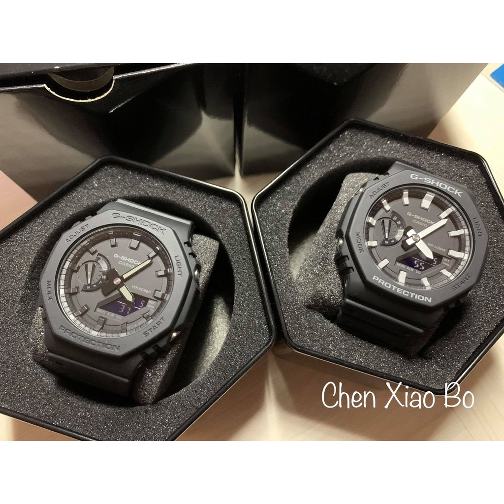 現貨GSHOCK GA-2100-1A1 消光全黑/ 黑白農家橡樹AP 台灣公司貨GA2100