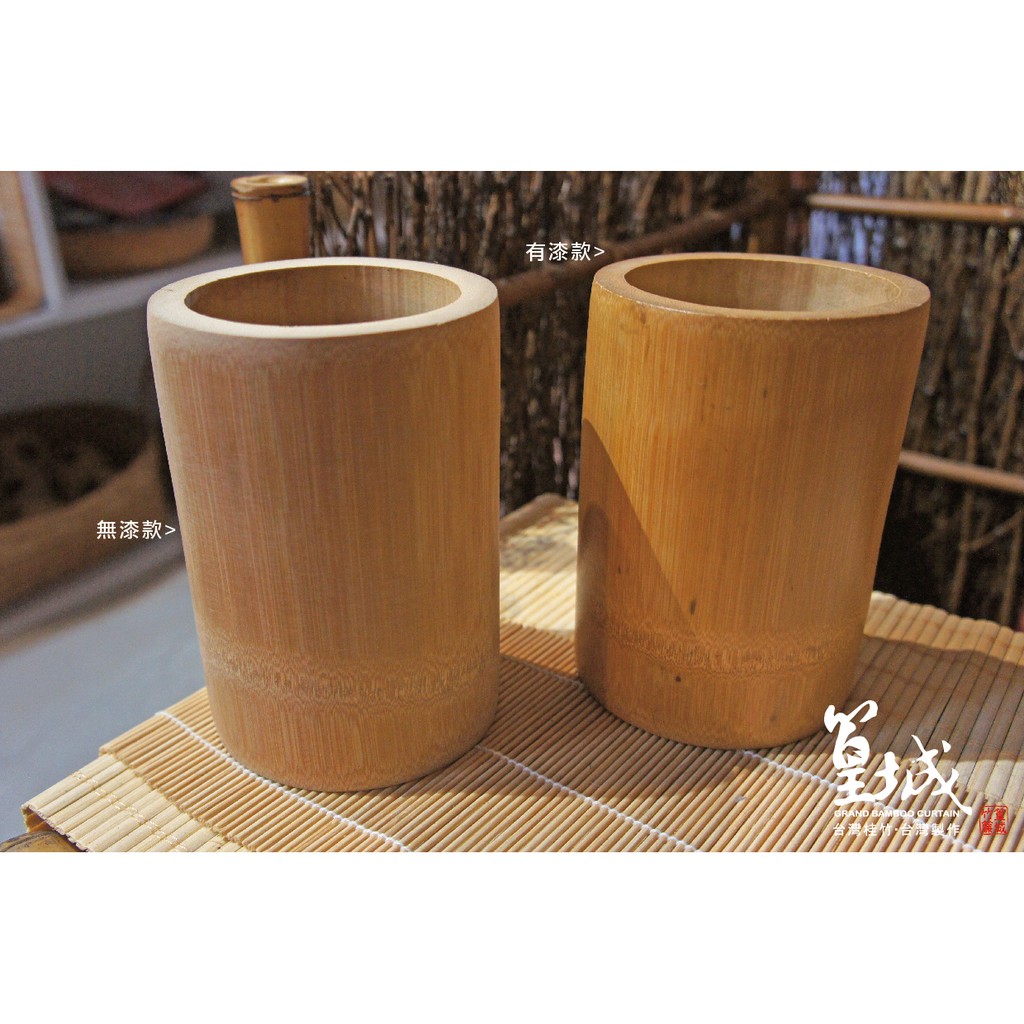 竹筆筒 手工青皮竹筆筒純手工毛筆竹筒放辦公室桌面的文房用品